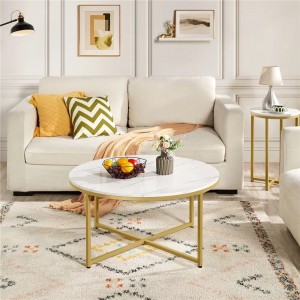 Modern Round Faux Marble Coffee Table 9403899000